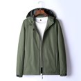 thumbnail image 1 of Chaqueta negra fina resistente al viento y al agua para primavera y otoño para hombre, moda juvenil, traje de senderismo al aire libre, 1 of 6