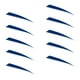 thumbnail image 2 of 10 piezas Flecha Fletching Cola 5 pulgadas Azul, 2 of 8