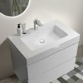 thumbnail image 4 of Yesurprise Single Topmount Bathroom Vanity Basin, 30 x 18 Washing Vanity, Integrated Solid Basin Washbasin Without Drainage Pipes Faucets Single Bowl Washing Sink, 4 of 6