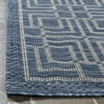 thumbnail image 4 of SAFAVIEH Courtyard Neville Geometric Indoor/Outdoor Area Rug, Navy/Grey, 2' x 3'7", 4 of 8