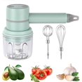 thumbnail image 1 of Electric Whisk, 2 in 1 Electric Chopper, USB Rechargeable Mini Mixer Chopper, for Cooking Cake Egg Cream, Garlic, Nuts (250ML), 1 of 5