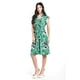 thumbnail image 1 of Vestido floreado Roman Fashion Juvenil 8867 Verde flor Talla M, 1 of 5
