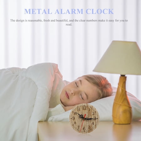 IMIKEYA Multi Color Retro Digital Wooden Clock for Wall Or Desktop Use with Silent Movement and