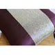 thumbnail image 2 of Funda de almohada morada de 35 x 35 cm (14 x 14 pulgadas), con rayas centrales y cuentas, decorativa para sofá, estilo moderno, con estampado abstracto - Morado, 2 of 6