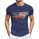 thumbnail image 4 of Tops para hombre, blusas y camisas de cuello redondo y manga corta para hombre Tops estampados de manga corta para el Día de la Independencia para hombre Tops/camisas de cuello redondo y manga corta p, 4 of 5