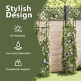 thumbnail image 3 of vidaXL Garden Arch Dark green Iron Standard Decorative Design 2 pcs, 3 of 9