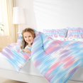 thumbnail image 3 of Homewish Pink Blue Gradient Twin Comforter Sets,Modern Abstract Art Bedding Set,Colorful Stars Reversible,2 Pieces,1 Comforter and 1 Pillowcase, 3 of 7