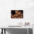 thumbnail image 2 of ARTCANVAS Still Life Interior With Game Fish Fruit Flowers Cats And Dogs 1645 Canvas Art Print by Jan Van Kessel Younger - Size: 18" x 12" (1.50" Deep), 2 of 9