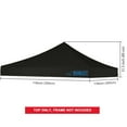thumbnail image 5 of SUSUZI 10x10 Top Replacement Cover for Pop Up Canopy, Canopy Tent Top Cover for Outdoor Canopy, Black, 5 of 7