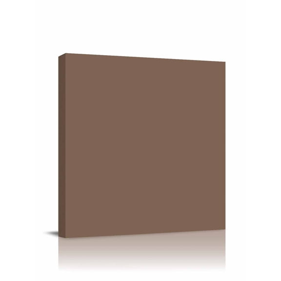 Solid Color Canvas Wall Art, Brown Framed Wall Decor Modern Artwork Prints Painting for Living Room, Bedroom, Kitchen & Cafe Decor 24x24 Inch