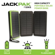 JackPak - PB20KS - High Capacity Solar Power Bank and Flashlight