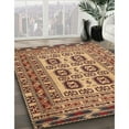 thumbnail image 2 of Ahgly Company Indoor Square Traditional Brown Red Persian Area Rugs, 5' Square, 2 of 6