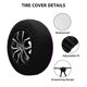 thumbnail image 2 of Fotbe Purple Funda de Llanta de Repuesto con Estampado, Engrosada, Ajuste Universal para Jeep, Remolque, RV, SUV, Camión-17 inch, 2 of 6