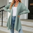thumbnail image 7 of qolati 2023 Fall Cardigan for Women Trendy Solid Color Cable Knit Open Front Cardigans Jackets Lightweight Casual Loose Flowy Sweater Outwear, 7 of 7