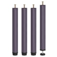 thumbnail image 1 of Unique Bargains 4 Pack Adjustable Height Bed Frame Support Legs(350mm-385mm/13.8'-15.2'), Gray, 1 of 5