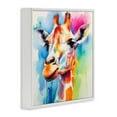 thumbnail image 4 of Stupell Industries Modern Paint Giraffe Animals & Insects Painting White Framed Art Print Wall Art, 17 x 17, 4 of 10