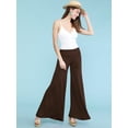 thumbnail image 2 of Made by Johnny Women's Chic Palazzo Lounge Pants XXXL BROWN, 2 of 6