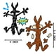 thumbnail image 3 of Pegatinas KINBOIN con divertidos dibujos animados con forma de coyote que se esparce en pedazos, 2 unidades, 3 of 6