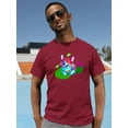 thumbnail image 2 of Colorful Corgi Dogs W Bowtie T-Shirt Men -Image by Shutterstock, Male x-Large, 2 of 4