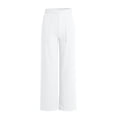 thumbnail image 5 of Cethrio Boys Sweatpants, Straight Leg Spring Summer Casual Elastic Waist Athletic Pants White Size 6, 5 of 5
