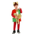 thumbnail image 3 of FYEGRE Elegant Childrens Christmas Party Dress Santa Themed Holiday Performance Festive Playwear For Kids Green 5-8 Years, 3 of 3