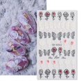 thumbnail image 2 of 5D Exquisite Flowers Nail Art Stickers Rose Butterflies Love Nail Decals Valentine Nail Supplies Decorations Feather Wedding Design Nail Foils Acrylic, 2 of 4