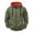 Army Green, variant on Men's Full Zip Multi-Pocket Hoodie Long Sleeve Casual Loose Full Zip Up Hoodie Drawstring Comfortable Durable Outwear for Men