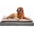 thumbnail image 1 of Dog Bed with Cooling Gel Memory Foam PressureRelief Support for Dogs up to lbs Bottom Machine Washable Cover Large Sized (x &#) Grey, 1 of 10