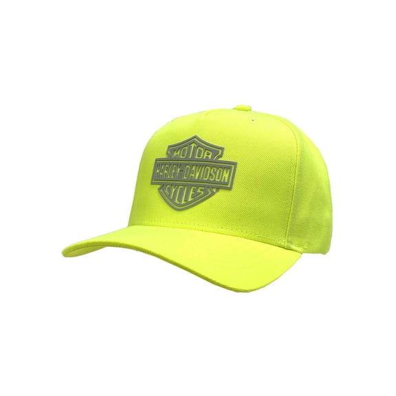 Harley-Davidson Men's Bar & Shield Reflect Snapback Baseball Cap - Safety Green, Harley Davidson