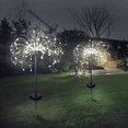 thumbnail image 4 of 2 Pack 120 Led Solar Firework Lights, 8 Modes Starburst Stake Lights, for Wedding Party Festival, 4 of 5