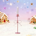 thumbnail image 5 of hulanddfd Gold Bow Taper Candle Holders, 11.2" Iron Candle Stand Candlelight Dinner Table Decoration for Christmas and Val-entine's Day, 5 of 6
