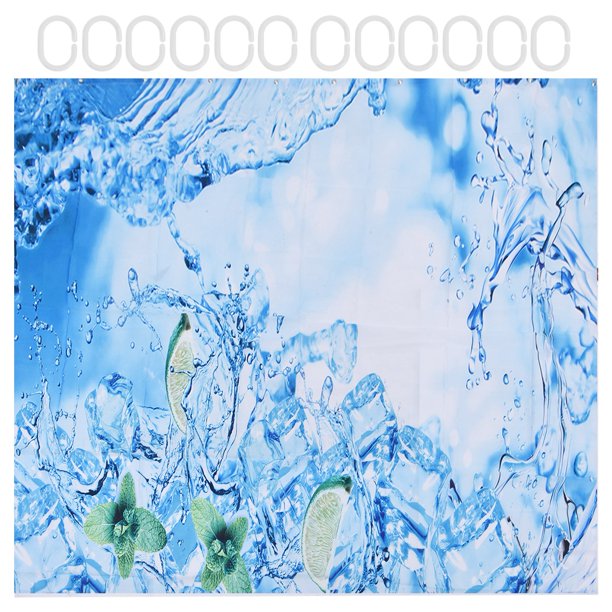 Cortina de Ducha, Cortinas de Baño Juego de Ducha de Colores Brillantes Fibra Impermable para la Bañera del Hogar para la Decoración del Baño