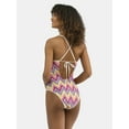 thumbnail image 2 of Jessica Simpson Women's Chevron Crochet One Piece Swimsuit, Sizes XS-XXL, 2 of 6