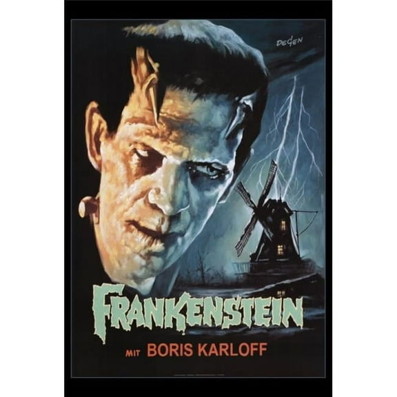 Pop Culture Graphics MOVGF1614 Frankenstein Movie Poster Print, 27 x 40
