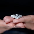 thumbnail image 3 of Empire Jewelry 14K White Gold Plated Ring - Round Cut Excellent 1.7 Ct Diamond Engagement Ring - Luxurious Multi-Stone Engagement Ring for Women - Multi-Row Wedding Diamond Rings for Her, 3 of 3