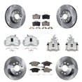 thumbnail image 1 of Transit Auto Front Rear Disc Brake Caliper Rotors and Ceramic Pads Kit (10Pc) for Car 2014-2015 Volkswagen Beetle Sportline with 2.0L GAS engine with 253mm Diameter Rotor KC8-101217T, 1 of 11