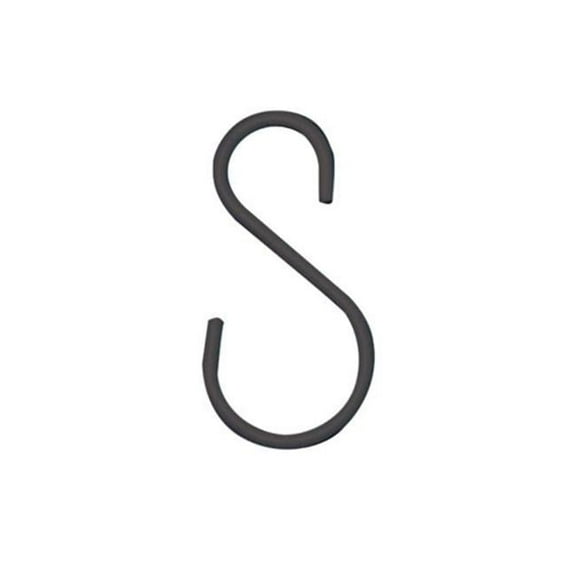 Panacea Products 259399 3.5 in. Hanging Plant Extender S Hook, Black - Pack of 2