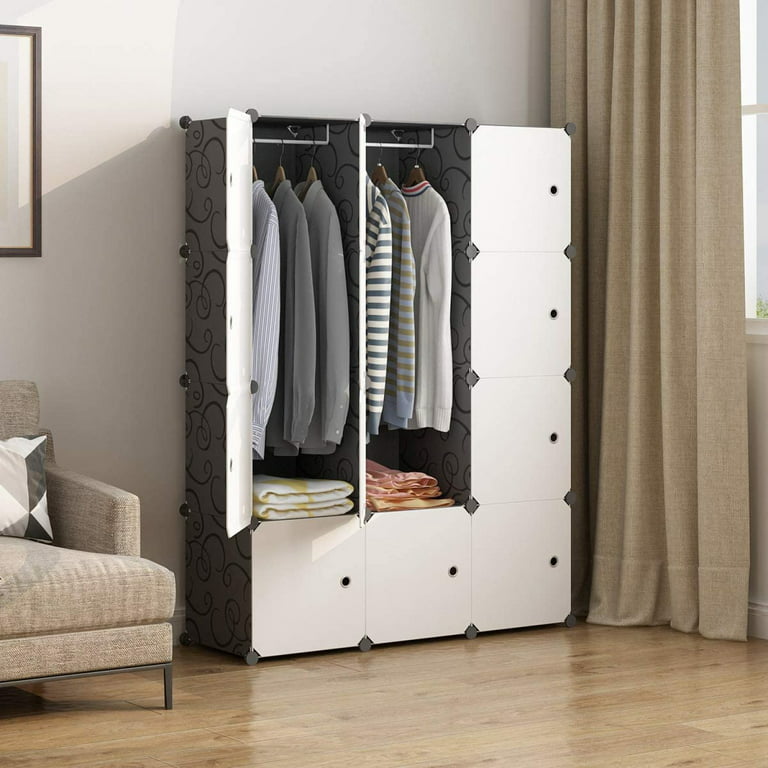 Antbox Portable Wardrobe Closets Cube Storage Bedroom Armoire
