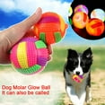 thumbnail image 4 of 3 pelotas de goma con luces LED intermitentes para perros y cachorros, D4D9, 4 of 5