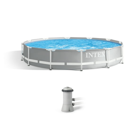 Intex 26711EH 12 ft. x 30 in. Prism Frame Pool Set with Filter Pump