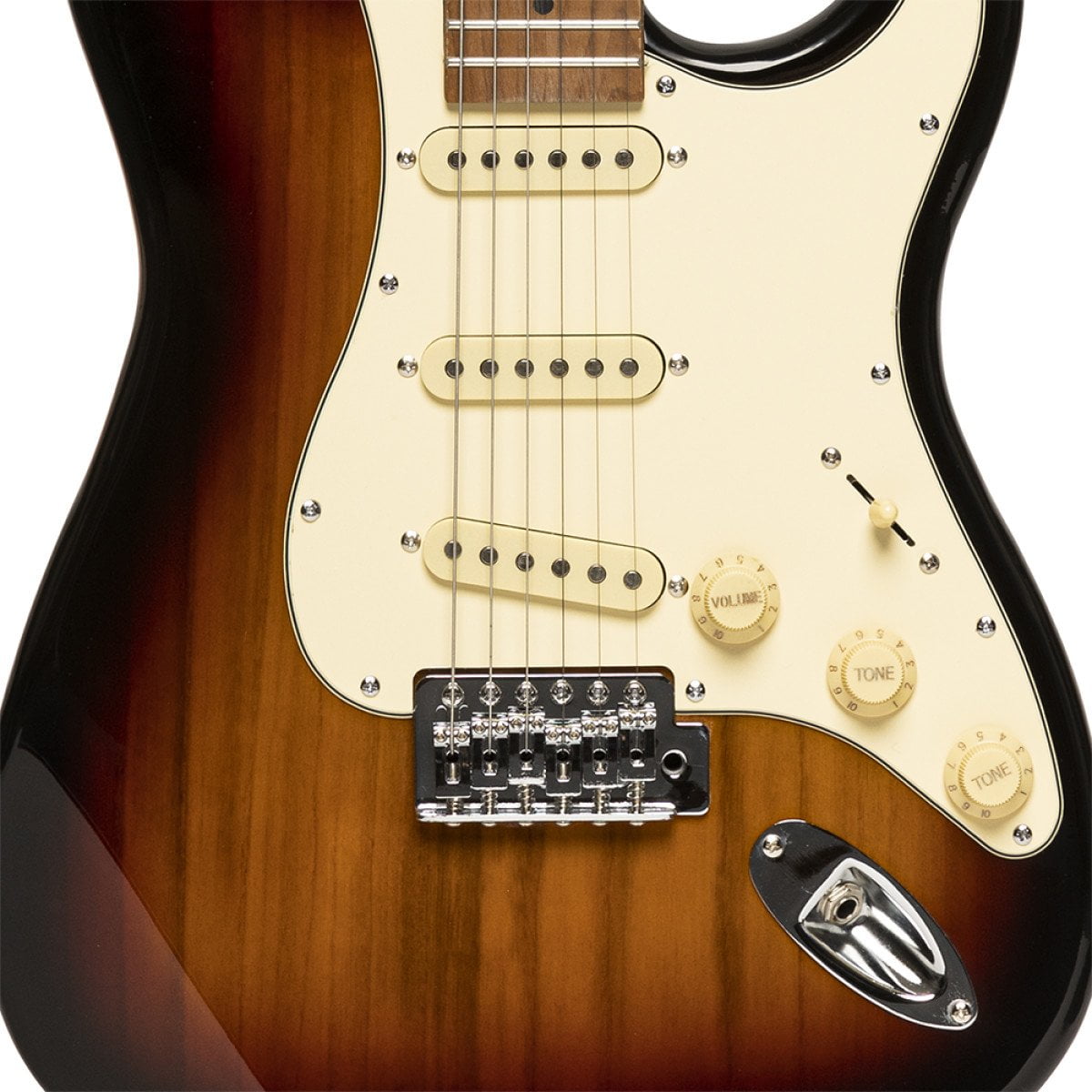 Stagg Vintage Series 55 Solid Body Full Size Electric Guitar Sunburst SES-55 SNB