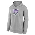 thumbnail image 2 of Women's Gray Sacramento Kings Primary Logo Pullover Hoodie, 2 of 3
