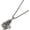 with chain, variant on Unisex Stainless Steel Vintage Creative Hip Hop Cool Rock Machine Record Player Model Biker Pendant Necklace