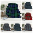 thumbnail image 2 of Manta de rodilla a cuadros para sofá, colcha cálida de invierno, decoración de líneas simples, manta cálida a cuadros, plantas nórdicas, suave y peluda, 2 of 4