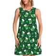 thumbnail image 1 of Balery Happy St. Patrick's Day Vestidos de verano para mujer con estampado: vestido holgado sin mangas, vestido playero informal y cómodo para días calurosos., 1 of 7