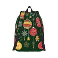 thumbnail image 3 of Balery Christmas Vintage Canvas Backpack for Men and Women - Large Capacity, Durable Travel Laptop Bag for School, Work, Hiking, and Outdoor Activities, 3 of 7