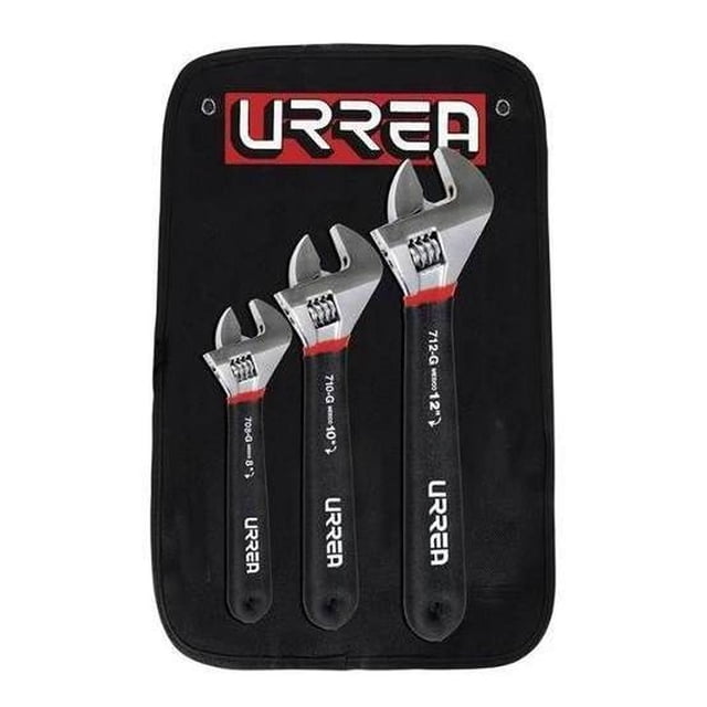 Juego De 3 Llaves Ajustable Rubber Grip 795g Urrea Urrea 795G