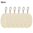 thumbnail image 1 of Esponja para lavar platos de 6 piezas, esponja colgante para lavar platos, suministros de fregado de cocina para el hogar, blanco, 8 x 12 cm, ovalado Inevent HA7406-02B, 1 of 2