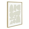 thumbnail image 2 of Kate and Laurel Sylvie Constructed II Neutral Framed Canvas Wall Art by Statement Goods, 23x33 Gold, Minimalist Modern Art for Wall, 2 of 6