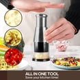 thumbnail image 4 of Under 10 Garlic Press Manual Pressed Chopper Pressed Garlic Chopper Stainless Steel Multifunctional Food Presser Manual Hand Pressed Stainless Steel Kitchen Crusher for Mincing Garlic Slicing Peppers, 4 of 9